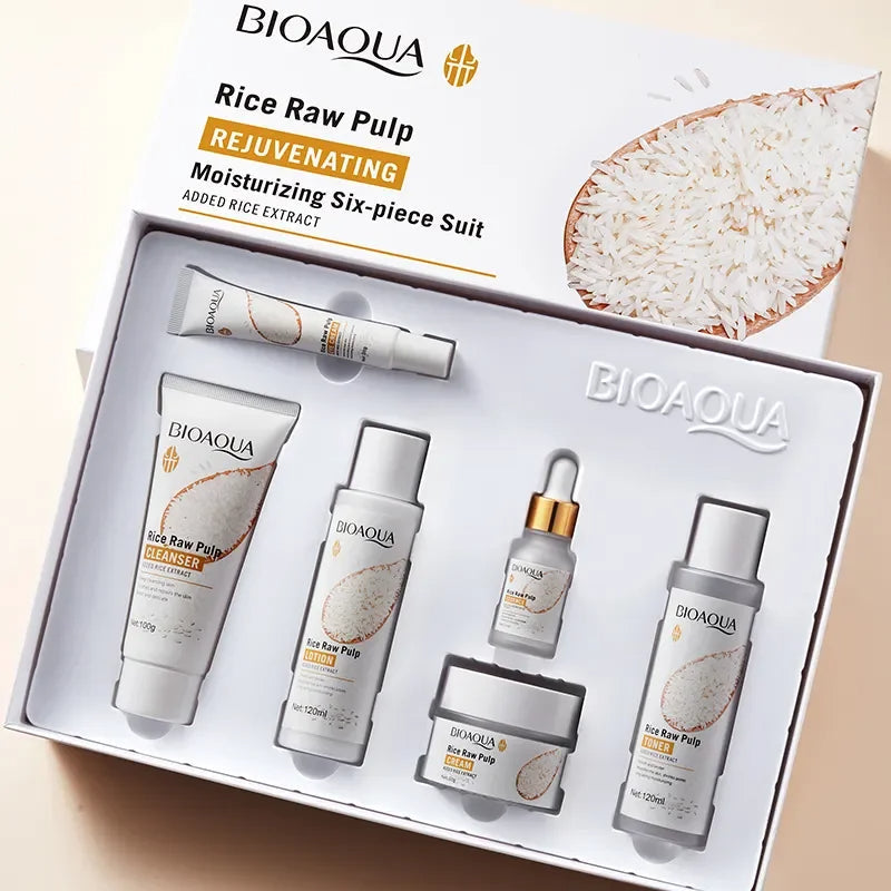 BIOAQUA-Ensemble de Soins Essence de Riz Biologique