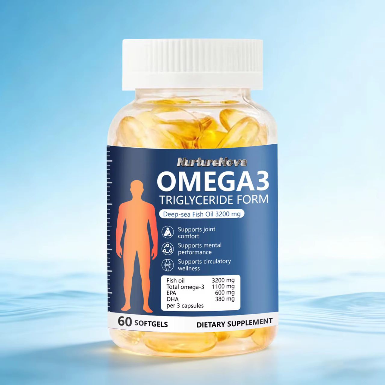 Complément Alimentaire Oméga 3 — Cœur, Cerveau & Vitalité