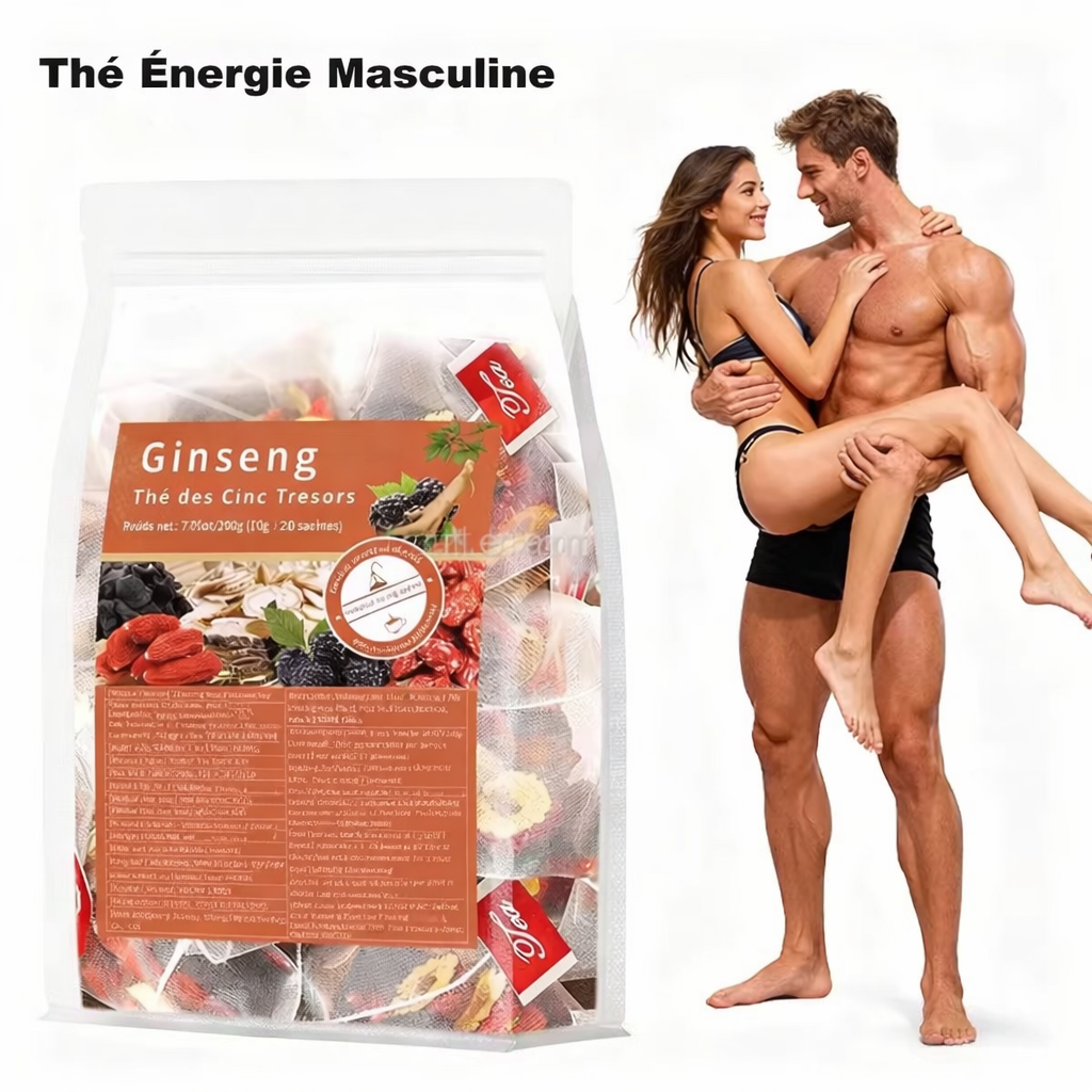 Thé masculin au maca& ginseng pour améliorer l'énergie sexuelle